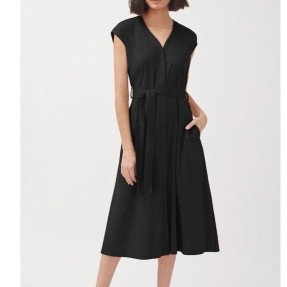Cuyana Linen Button Front Dress